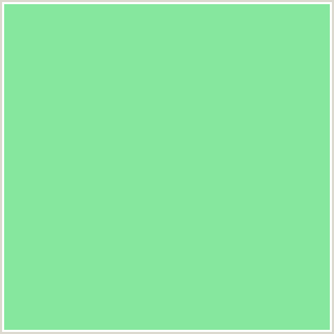 86E79E Hex Color Image (GRANNY SMITH APPLE, GREEN)