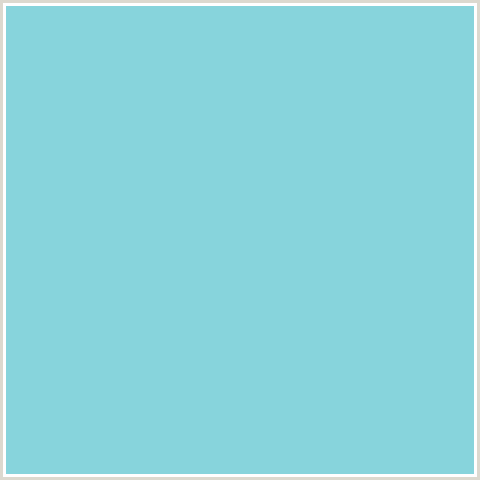 87D4DC Hex Color Image (BERMUDA, LIGHT BLUE)