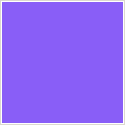 895EF7 Hex Color Image (BLUE VIOLET, CORNFLOWER BLUE)