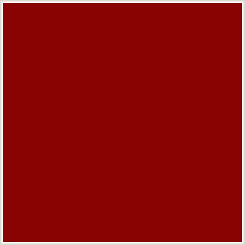 8A0303 Hex Color Image (RED, RED BERRY)