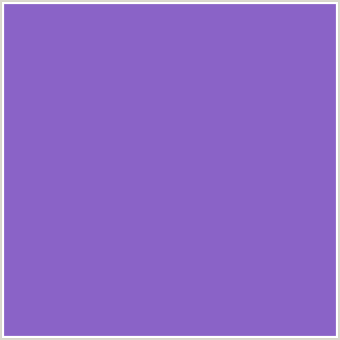 8A63C7 Hex Color Image (AMETHYST, BLUE VIOLET)