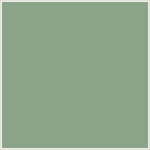 8AA389 Hex Color Image (ENVY, GREEN)