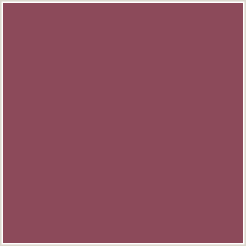 8C4A5A Hex Color Image (CANNON PINK, CRIMSON, MAROON, RED)