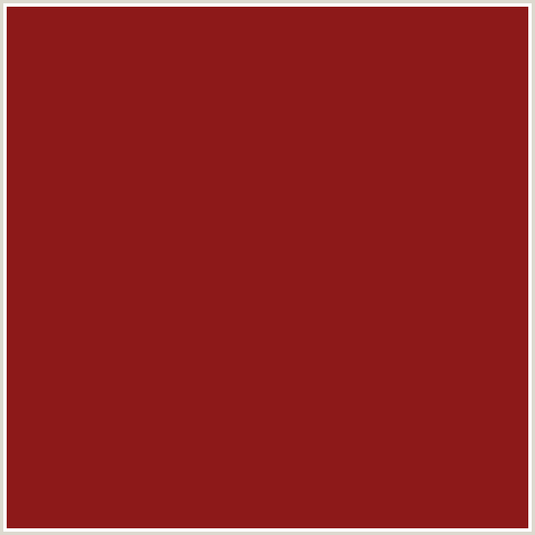 8D1919 Hex Color Image (FALU RED, RED)