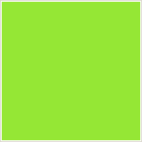 95E735 Hex Color Image (CONIFER, GREEN YELLOW)