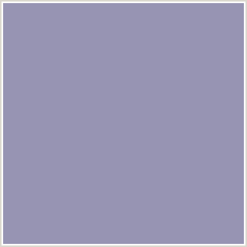 9794B3 Hex Color Image (AMETHYST SMOKE, BLUE)