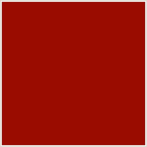 9A0C00 Hex Color Image (RED, RED BERRY)