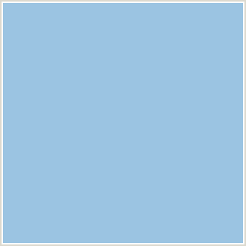 9BC4E2 Hex Color Image (BLUE, REGENT ST BLUE)