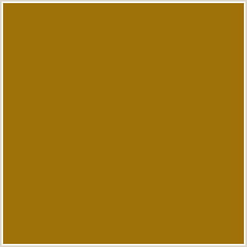 9E7008 Hex Color Image (BUTTERED RUM, YELLOW ORANGE)