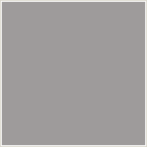 9E9B9B Hex Color Image (DUSTY GRAY, RED)