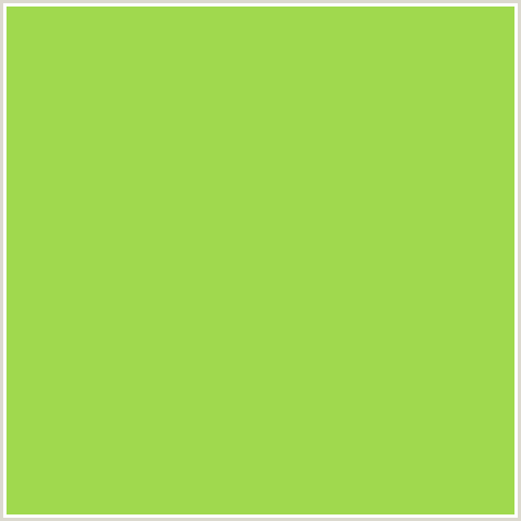 A0D94E Hex Color Image (CONIFER, GREEN YELLOW)