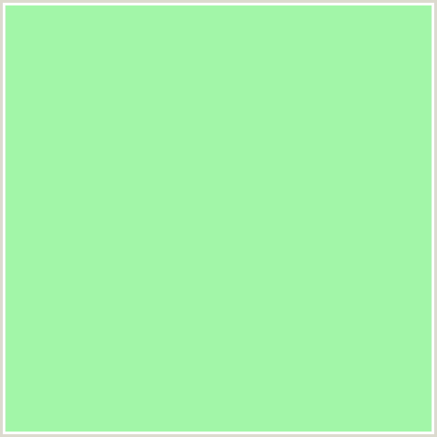 A1F6A7 Hex Color Image (GOSSIP, GREEN)