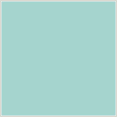 A5D4CE Hex Color Image (BLUE GREEN, SINBAD)