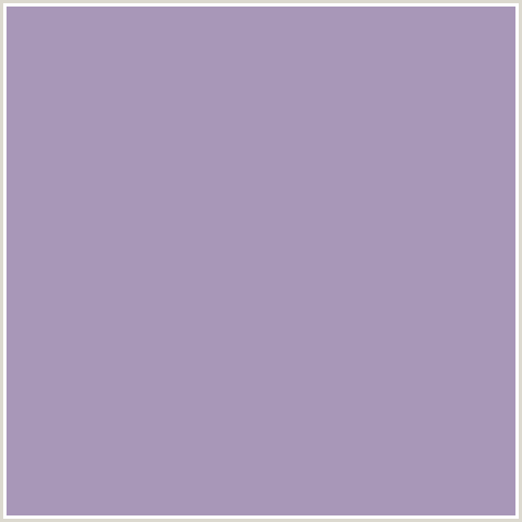 A897B8 Hex Color Image (AMETHYST SMOKE, VIOLET BLUE)