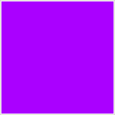 AA00FF Hex Color Image (ELECTRIC VIOLET, PURPLE, VIOLET)