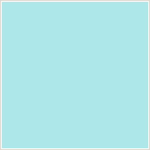 ABE6E8 Hex Color Image (BABY BLUE, LIGHT BLUE, POWDER BLUE)