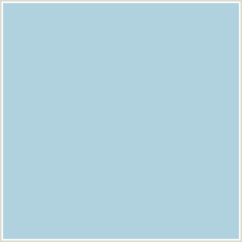 B0D2DF Hex Color Image (LIGHT BLUE, ZIGGURAT)