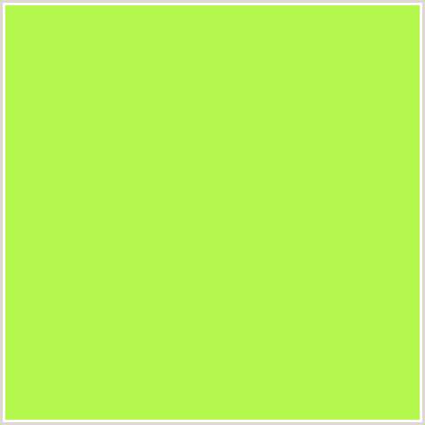 B4F74F Hex Color Image (GREEN YELLOW)