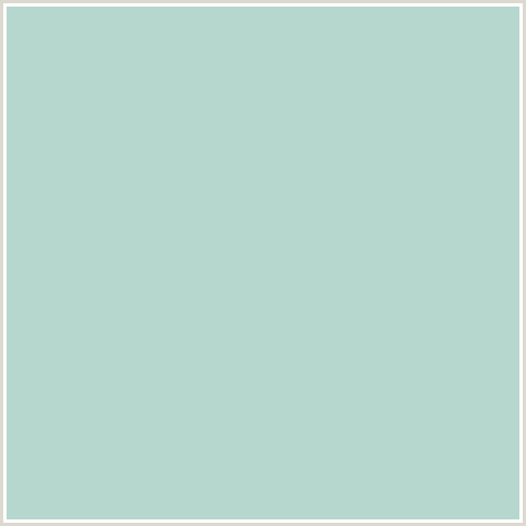 B6D7CE Hex Color Image (BLUE GREEN, JET STREAM)