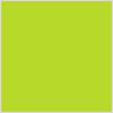 B6D826 Hex Color Image (GREEN YELLOW, KEY LIME PIE)