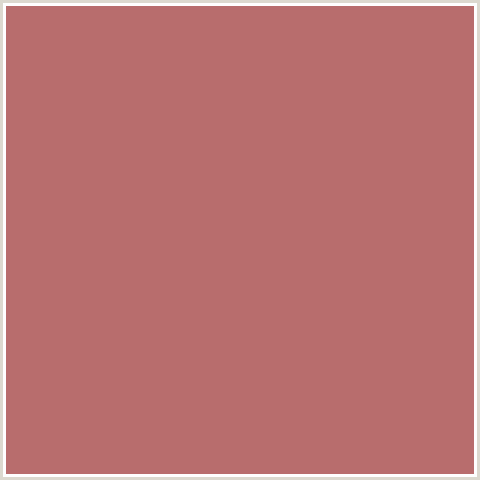 B86D6D Hex Color Image (RED, TURKISH ROSE)