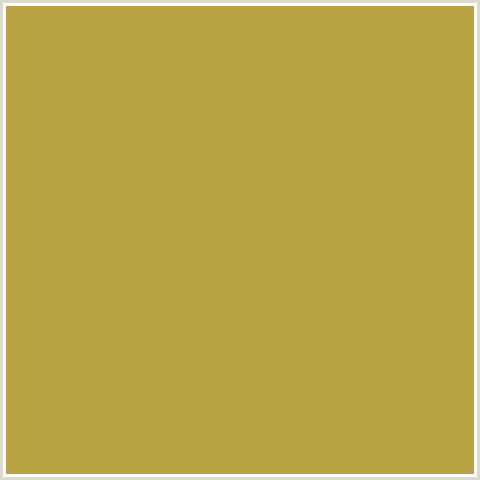 B9A244 Hex Color Image (ORANGE YELLOW, TUSSOCK)