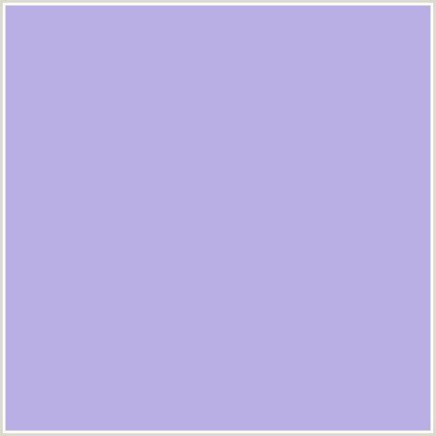 B9AFE5 Hex Color Image (BLUE VIOLET, COLD PURPLE)