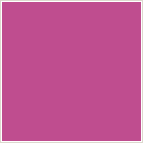 BF4D8F Hex Color Image (DEEP PINK, FUCHSIA, FUSCHIA, HOT PINK, MAGENTA, MULBERRY)