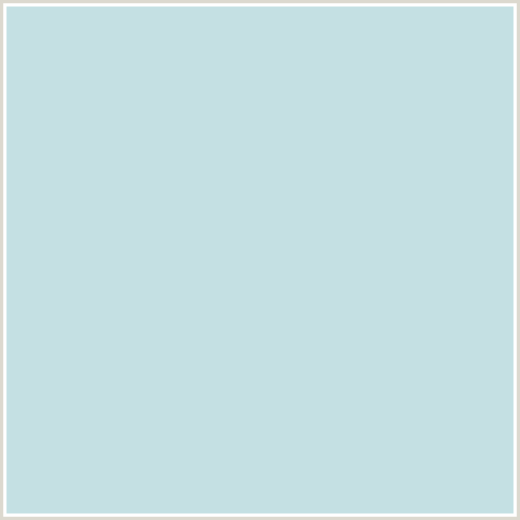 C4E0E3 Hex Color Image (BOTTICELLI, LIGHT BLUE)