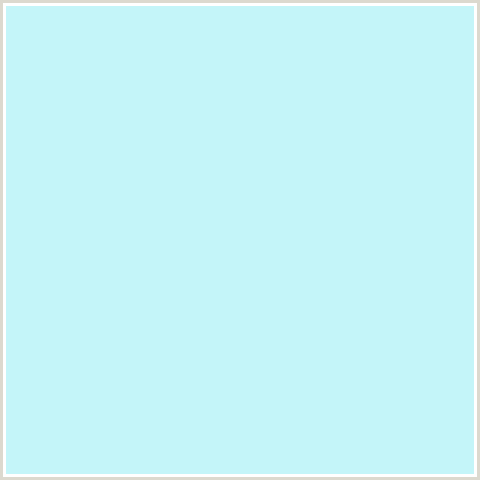 C4F5F9 Hex Color Image (BABY BLUE, CHARLOTTE, LIGHT BLUE)