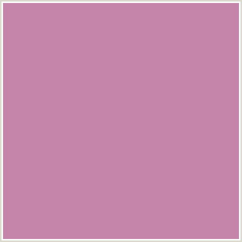 C585AB Hex Color Image (DEEP PINK, FUCHSIA, FUSCHIA, HOT PINK, MAGENTA, VIOLA)