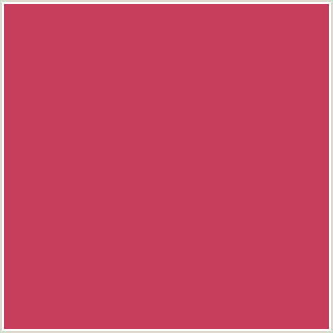 C73D5C Hex Color Image (HIBISCUS, RED)