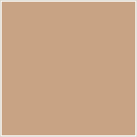 C8A384 Hex Color Image (ORANGE RED, SORRELL BROWN)