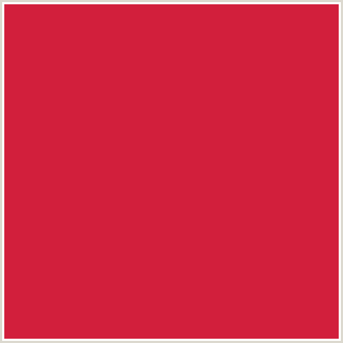 D21F3C Hex Color Image (CARDINAL, RED)