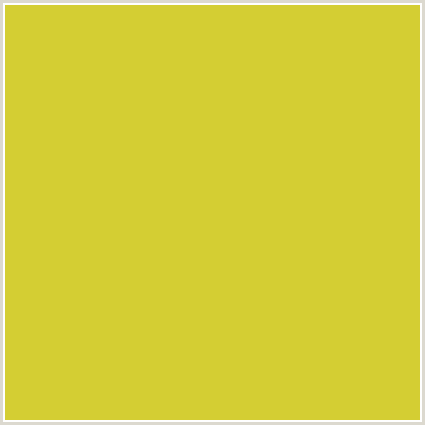 D4CE33 Hex Color Image (WATTLE, YELLOW)