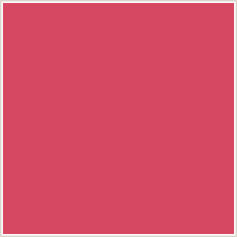 D64861 Hex Color Image (CABARET, RED)