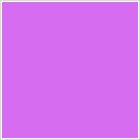 D66DF0 Hex Color Image (HELIOTROPE, PURPLE, VIOLET)