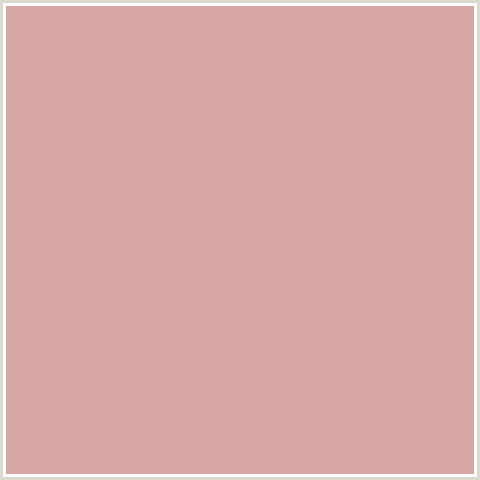 D6A7A6 Hex Color Image (CAREYS PINK, RED)