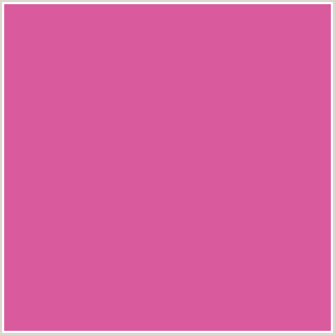 D95A9D Hex Color Image (CRANBERRY, DEEP PINK, FUCHSIA, FUSCHIA, HOT PINK, MAGENTA)