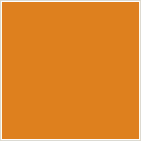 DE801E Hex Color Image (ORANGE, ZEST)