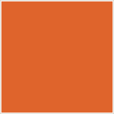 DF642C Hex Color Image (FLAME PEA, RED ORANGE)