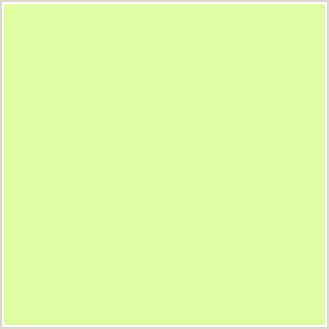 E0FDA2 Hex Color Image (GREEN YELLOW, JONQUIL)