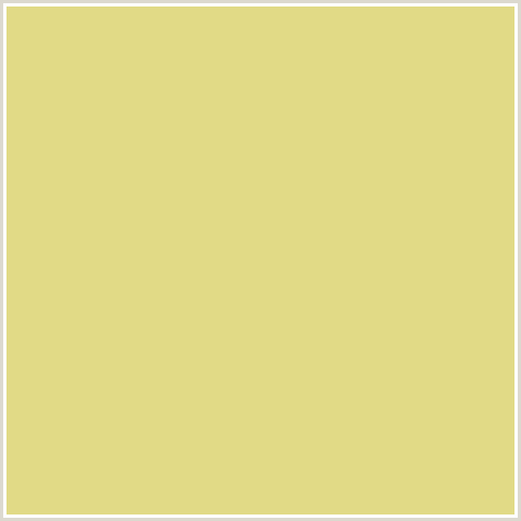 E1DA86 Hex Color Image (PUTTY, YELLOW)