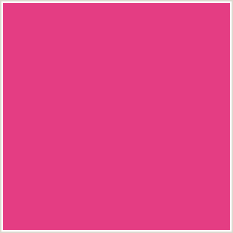 E43D83 Hex Color Image (CERISE, RED)