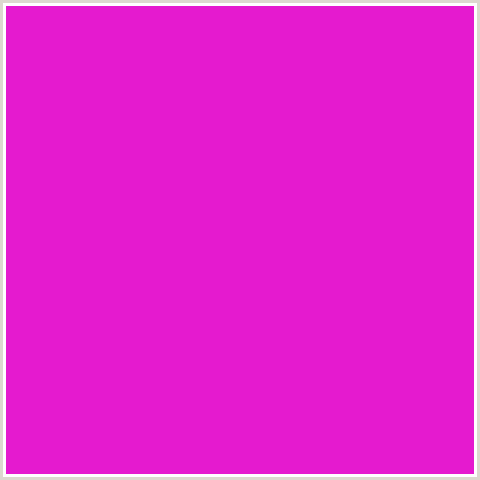 E51ACF Hex Color Image (DEEP PINK, FUCHSIA, FUSCHIA, HOT PINK, MAGENTA, SHOCKING PINK)