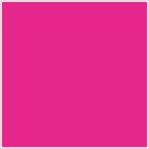 E5268B Hex Color Image (CERISE, DEEP PINK, FUCHSIA, FUSCHIA, HOT PINK, MAGENTA)