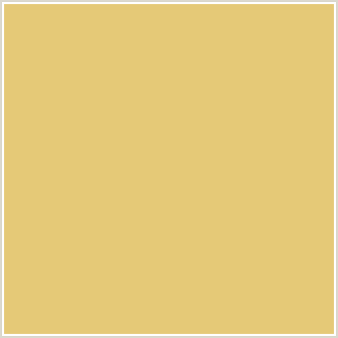 E5C977 Hex Color Image (CHENIN, ORANGE YELLOW)