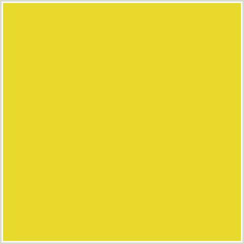 E6D72A Hex Color Image (SUNFLOWER, YELLOW)