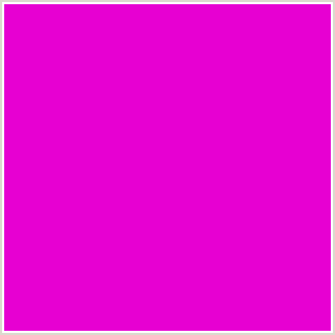 E700D2 Hex Color Image (DEEP PINK, FUCHSIA, FUSCHIA, HOT PINK, MAGENTA, PURPLE PIZZAZZ)