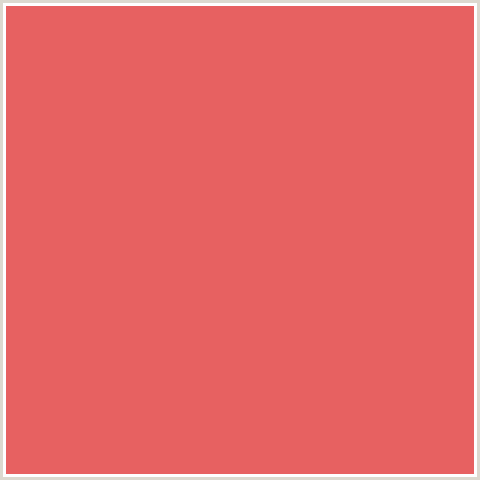 E76161 Hex Color Image (MANDY, RED, SALMON)